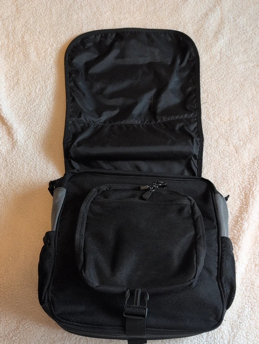 Black Swiss Messenger Bag / Backpack